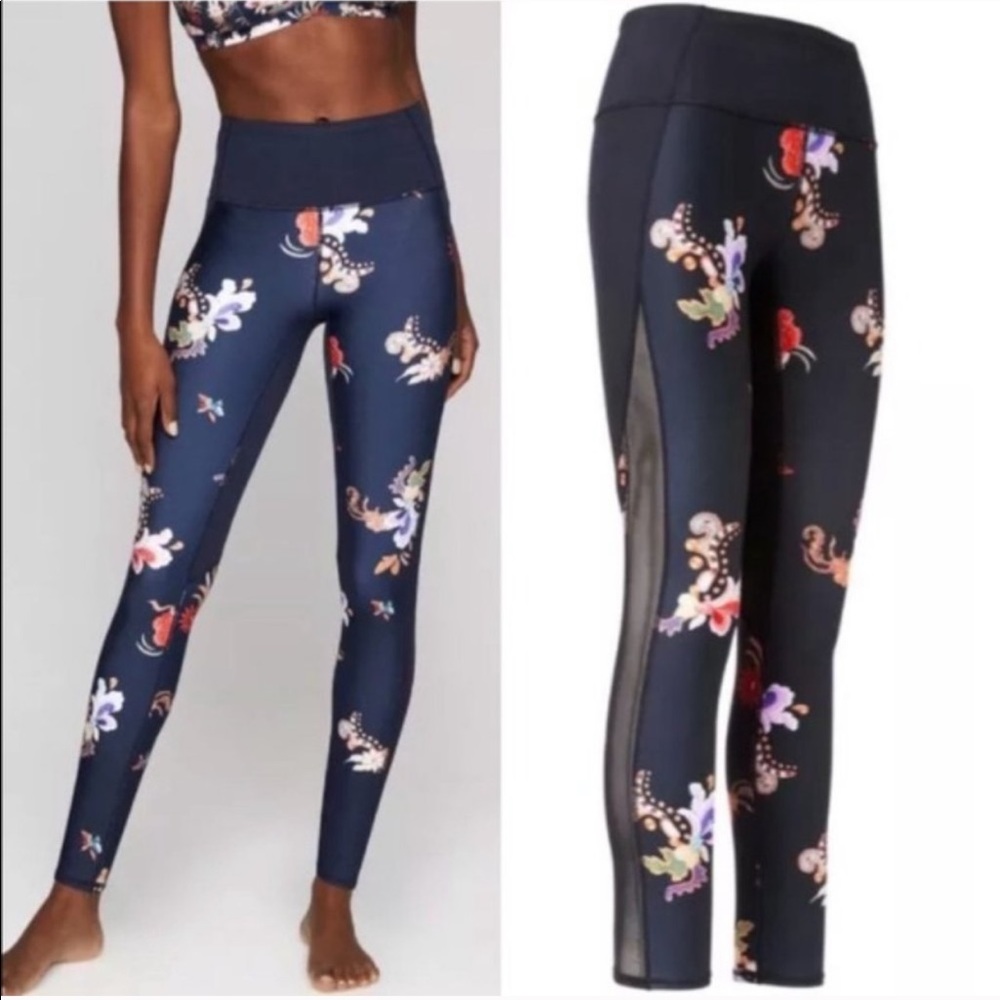 Athleta High Rise Chaturanga Floral Leggings